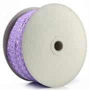 FEATHER EYELET LACE, 200M X 37MM IRIDESCENT - LILAC